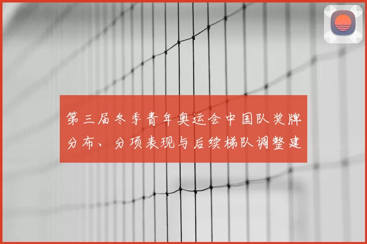 第三届冬季青年奥运会中国队奖牌分布、分项表现与后续梯队调整建议